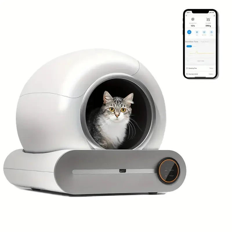 WhiskerPure Smart Self-Cleaning Litter Box WhiskerPure