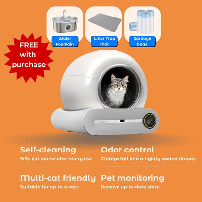 WhiskerPure Smart Self-Cleaning Litter Box