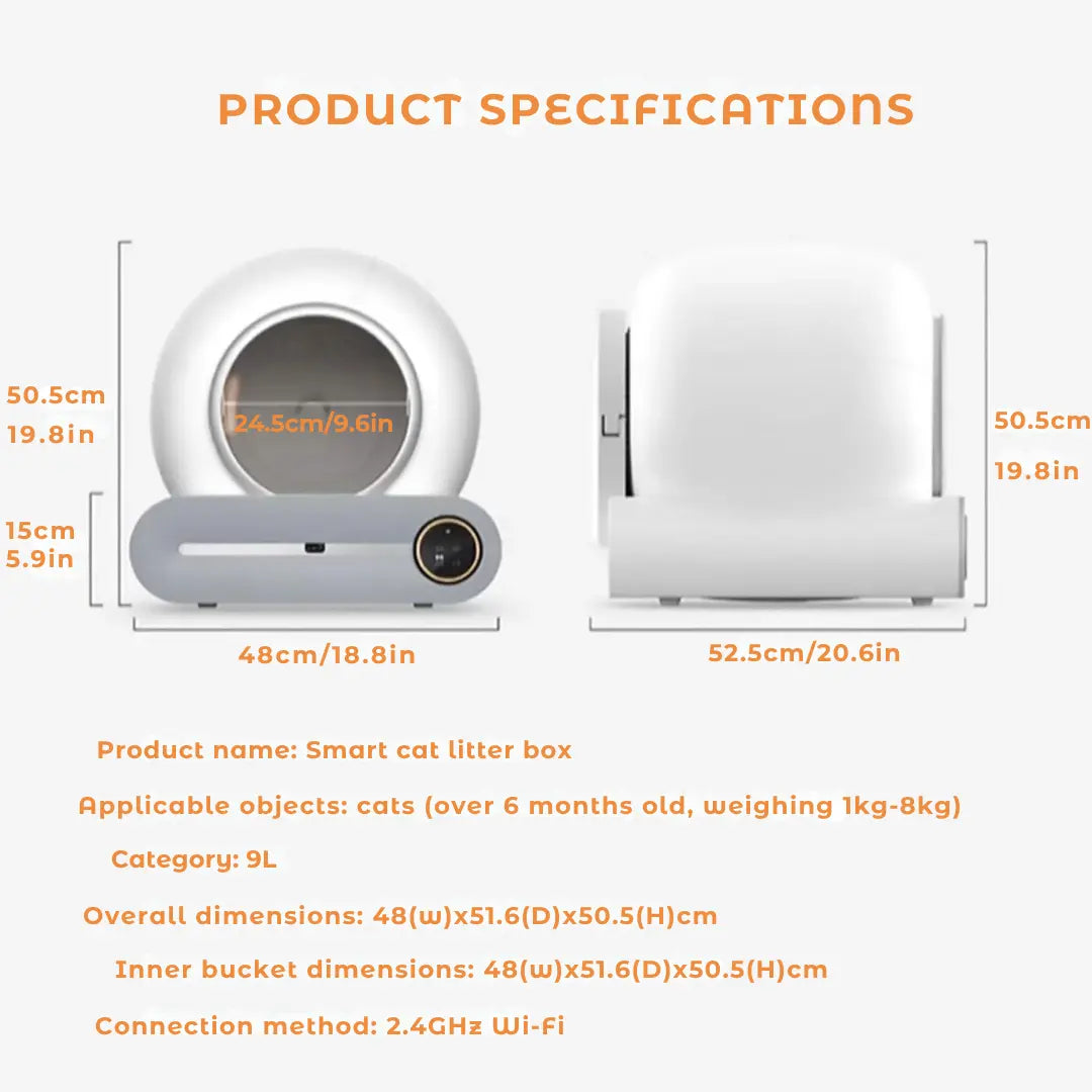 WhiskerPure Smart Self-Cleaning Litter Box